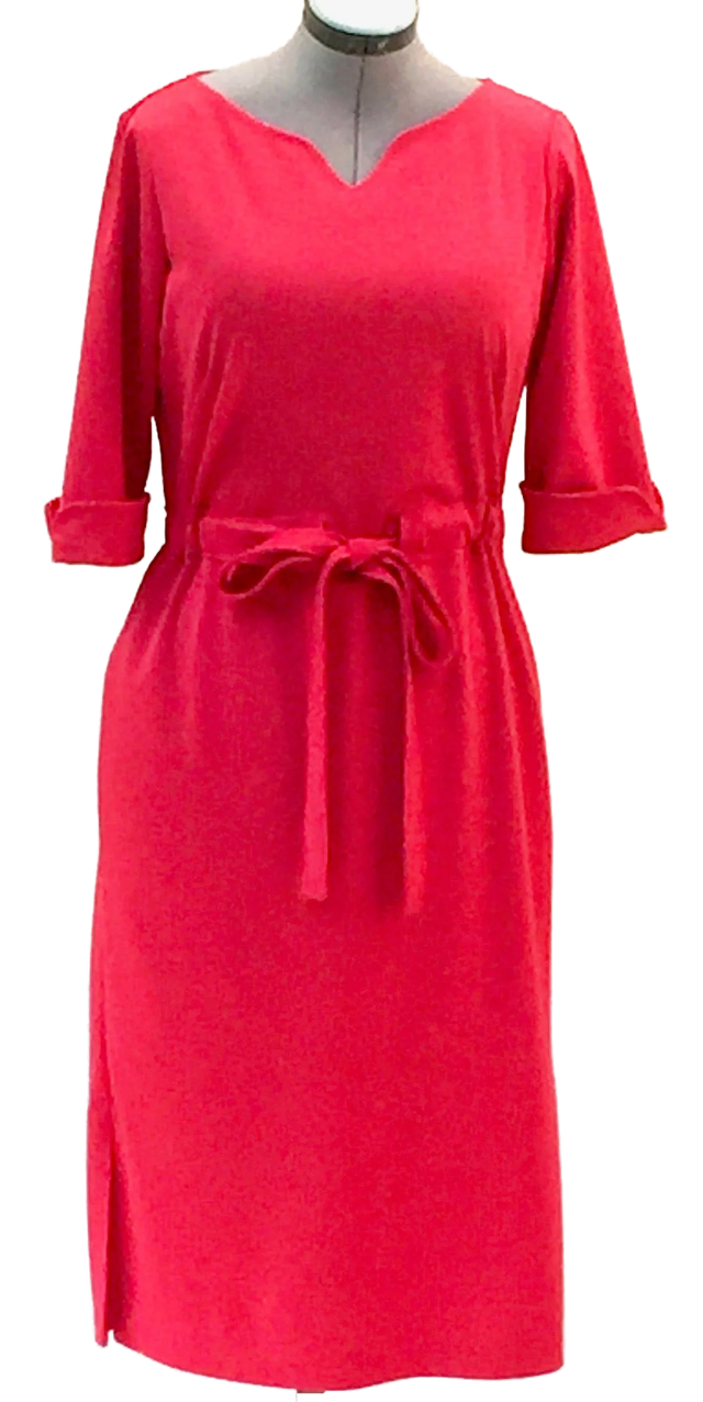 Robe rouge jersey Milano T 42 (fr)