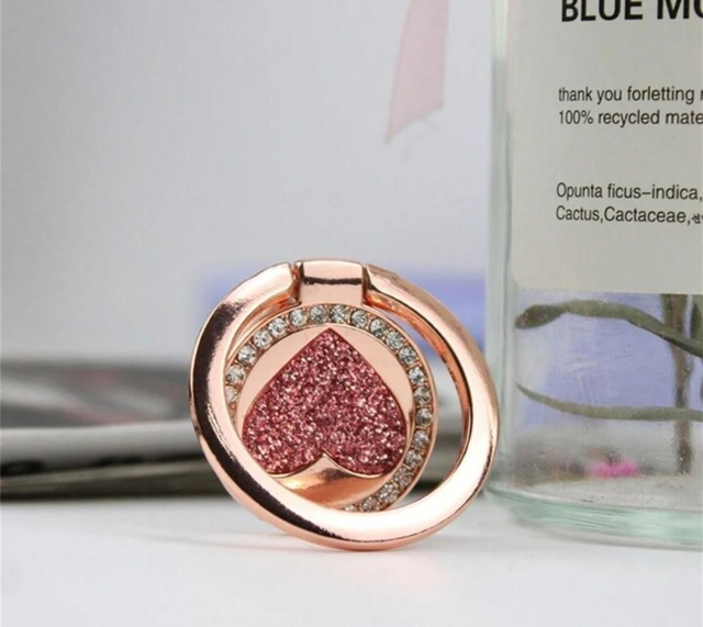 Support De Téléphone En Forme De Cœur Créatif/Support Pliable En Métal/Type Autocollant