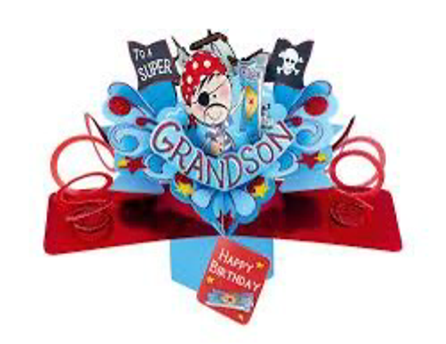 Grandson pop out birthday card