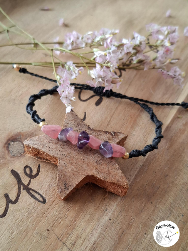 Baroque Améthyste / Rhodochrosite 💜🩷