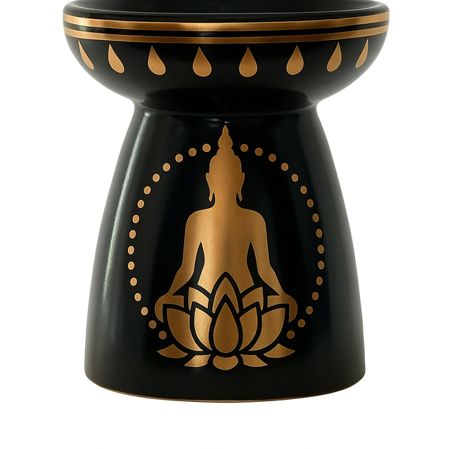 Buddha Black Wax Burner 