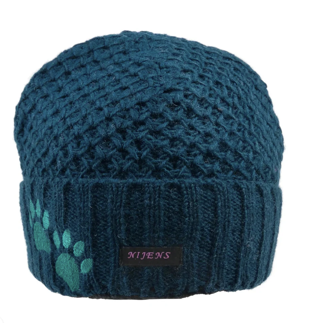 Wollmütze, petrol - Modell 'Orleila' von Nijens