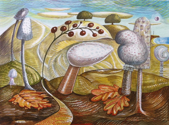 Magic Mushrooms Waterolour 3 cards