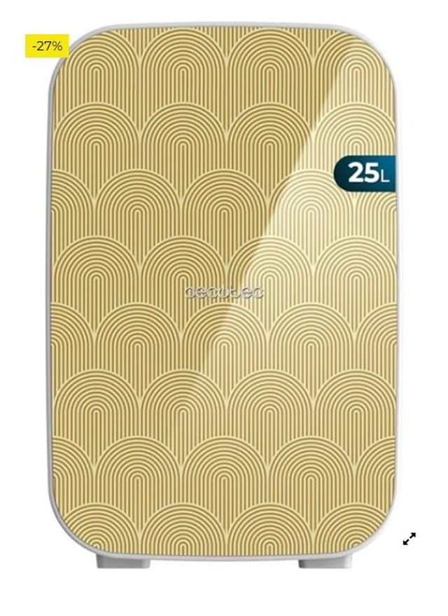 Cecotec Mini Nevera de 25 L Bolero MiniCooling 25L Bahamas Pat 2, 12V-220V, compatible coches y caravanas, función enfriamiento