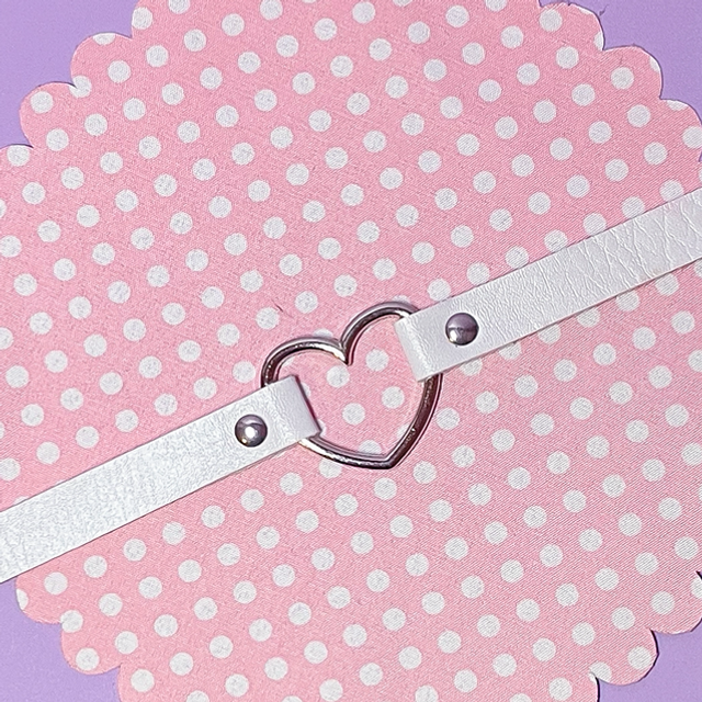 Heart Choker Weiß