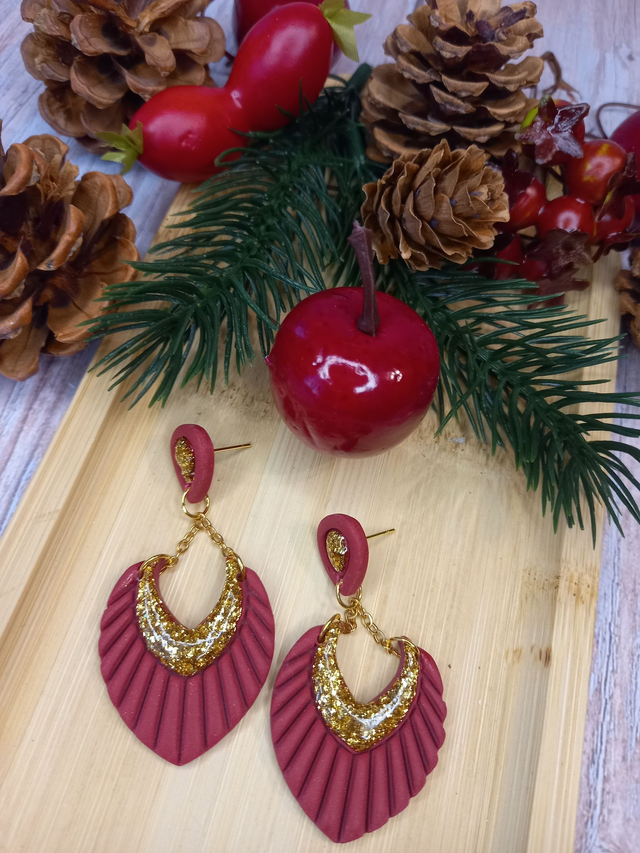 red velvet boucles d'oreilles