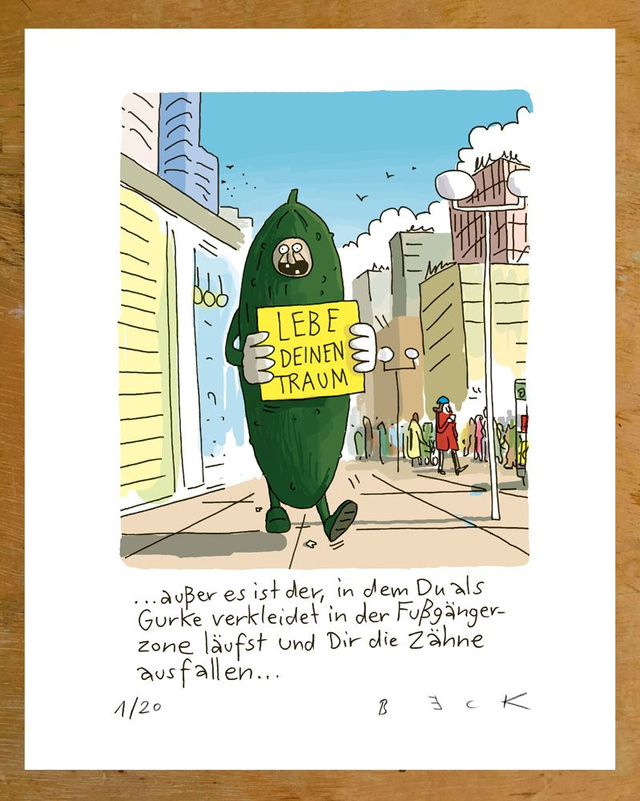 Lebe deinen Traum - der Print