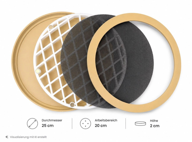 Magnetischer Schleifteller für Raysin & Gips