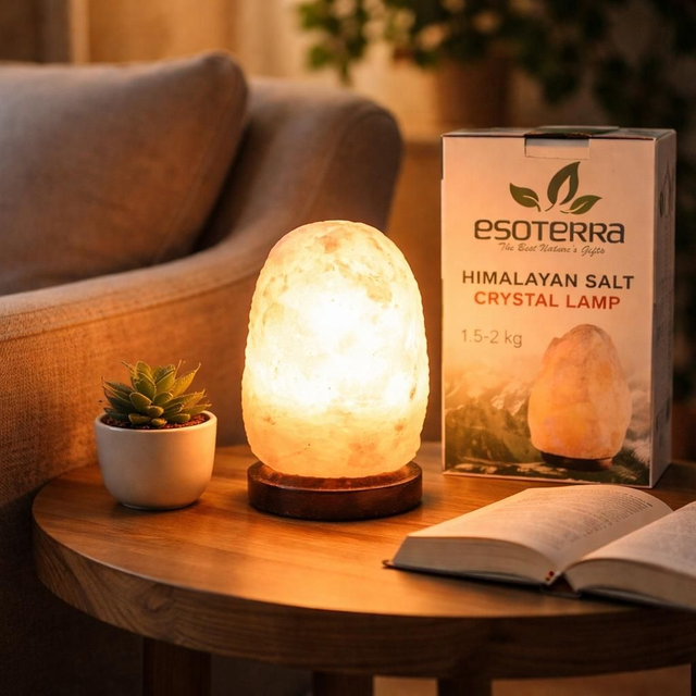 "Blanche et pure" - Lampe de sel d'Himalaya