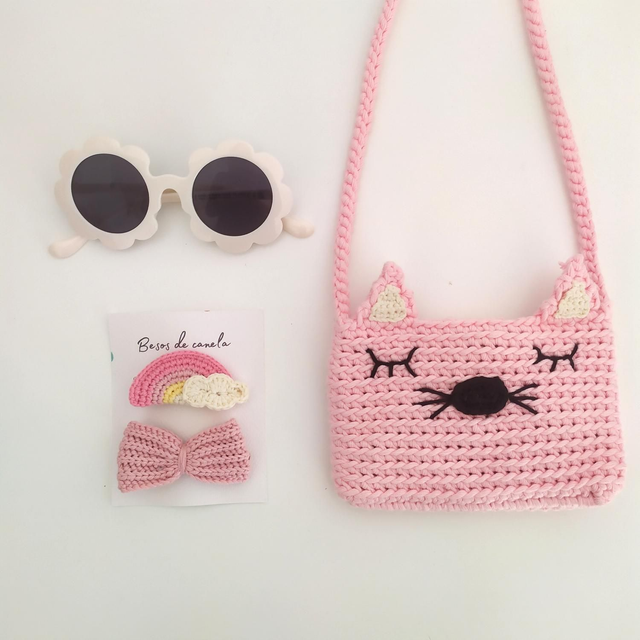 Bolso gatito rosa