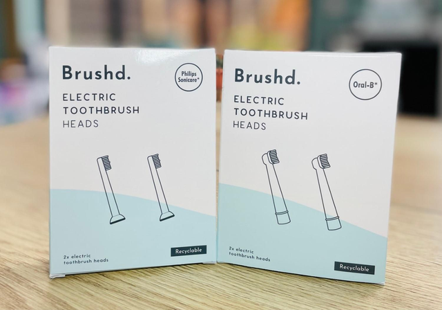 Recyclable Electric Toothbrush Heads with Standard Bristles (Pack of 2)