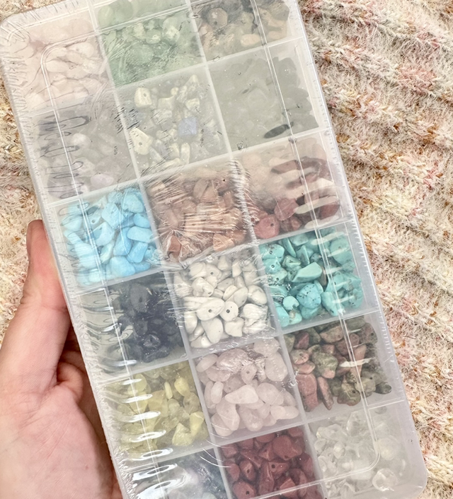18 compartment chip bead box - 455g