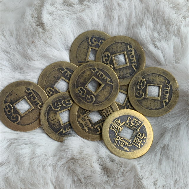 Chinese lucky coins