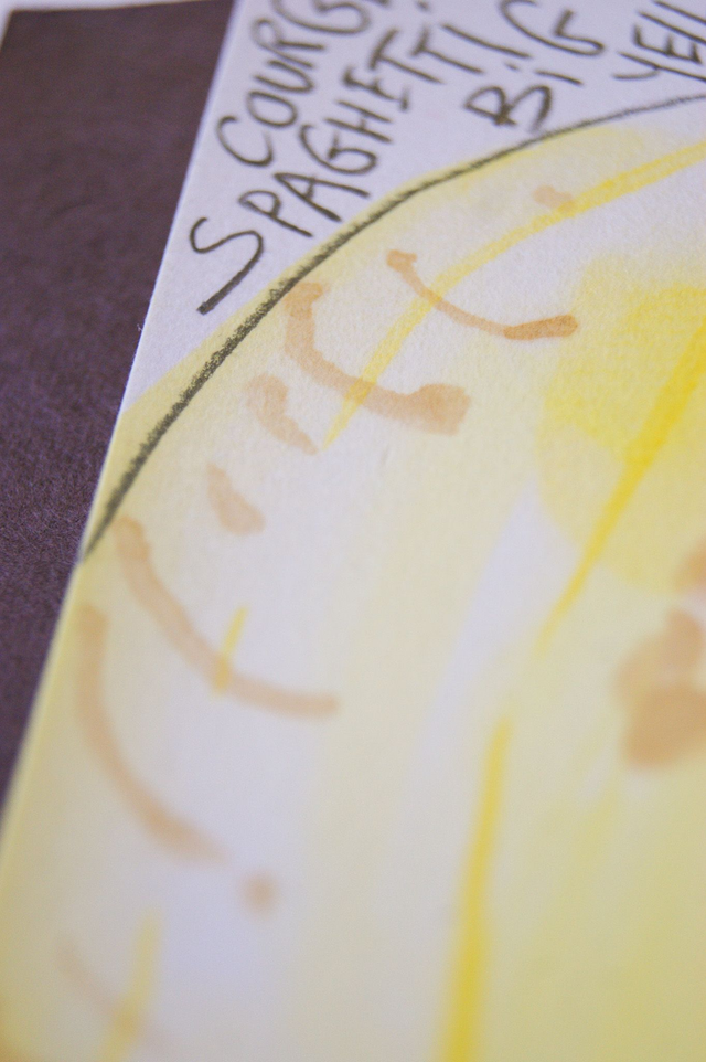 Etegami courge spaghetti