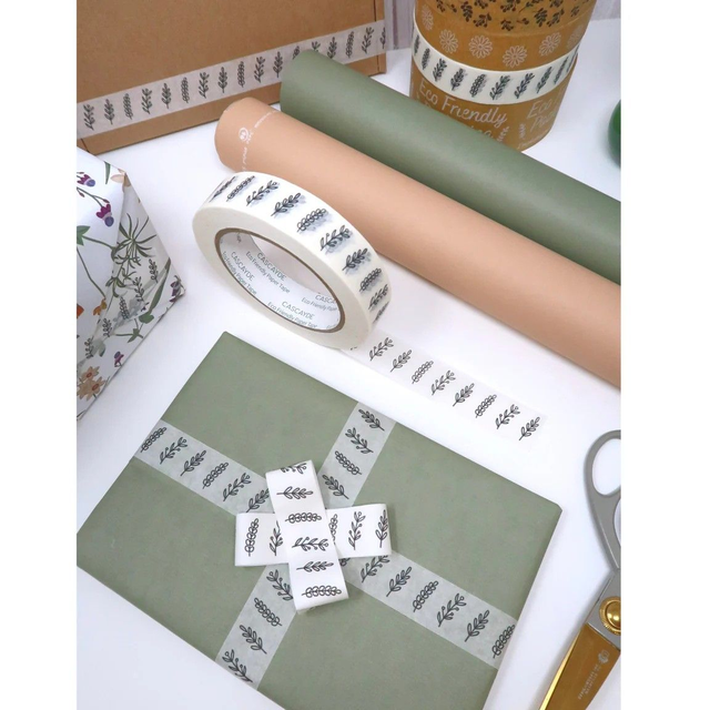 50m Paper Tape - Wildflower (24mm wide)50m Paper Tape - Wildflower (24mm wide)