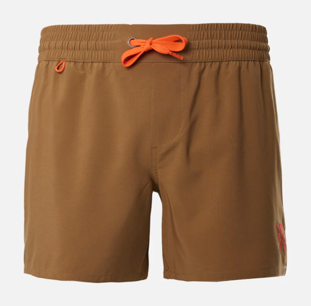 SHORT DE BAIN WATTS RCOOLZ - MARRON TABAC