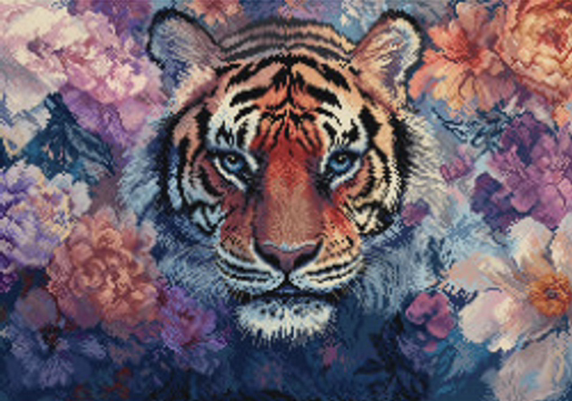 Eyes of the wild counted cross Stitch Kit by Letistitch