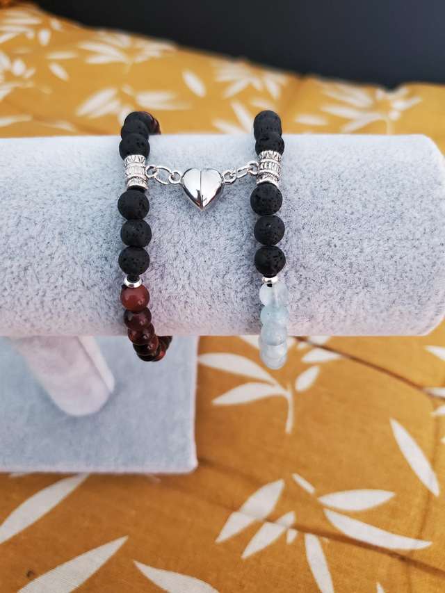 Bracelets coeur aimanté 