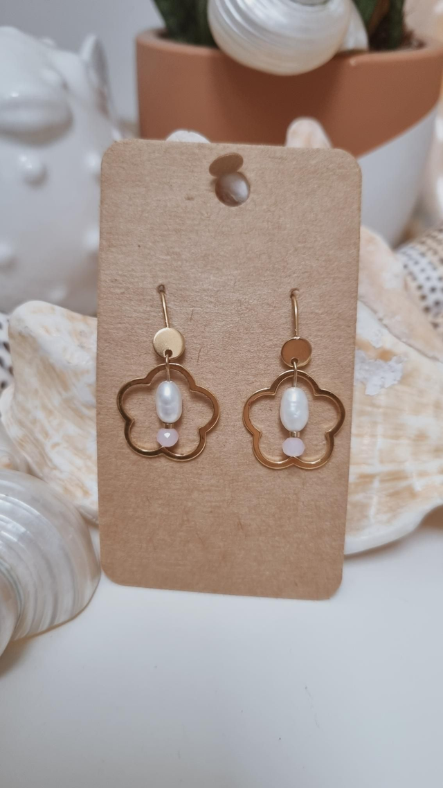Boucles d'oreilles fleur 