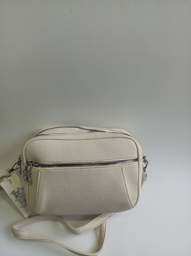 ΤΣΑΝΤΑ ΩΜΟΥ ΛΕΥΚΗ-ΕΚΡΟΥ ΜΑΛΑΚΗ ΑΠΟ ΠΟΙΟΤΙΚΟ ΤΕΧΝΟΔΕΡΜΑ