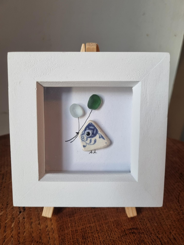 Mini framed picture - balloons. Frame size 10cm x 10cm