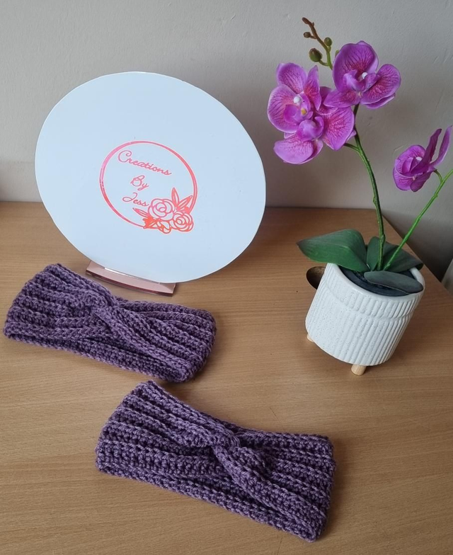 Purple Ear Warmers