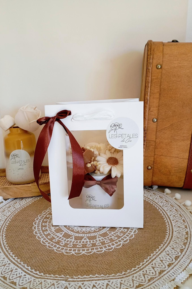 Mini Bouquet Éternel “Élégance Cappuccino”