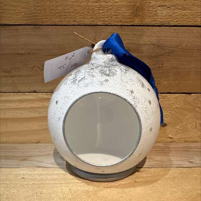 Christmas White Bauble 