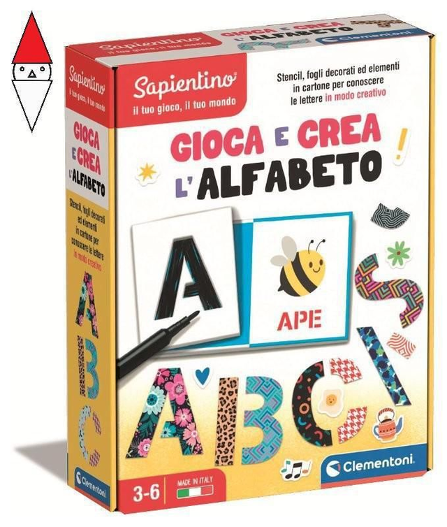 Clementoni 16726 Sapientino-Play And Create Stencil And Letters P