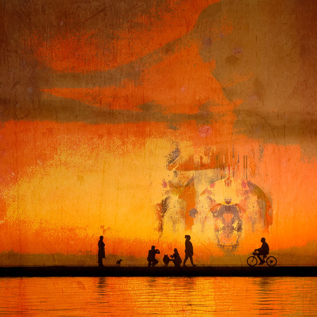 Gathered in the light. - Image size 10" x 10" 