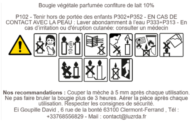 Bougie parfumée "Confiture de lait"