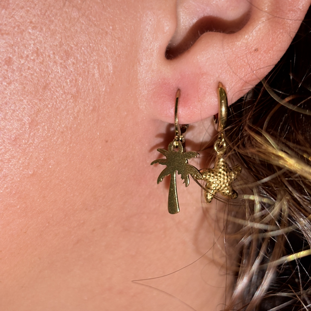 Boucle d’oreille - Palmier 