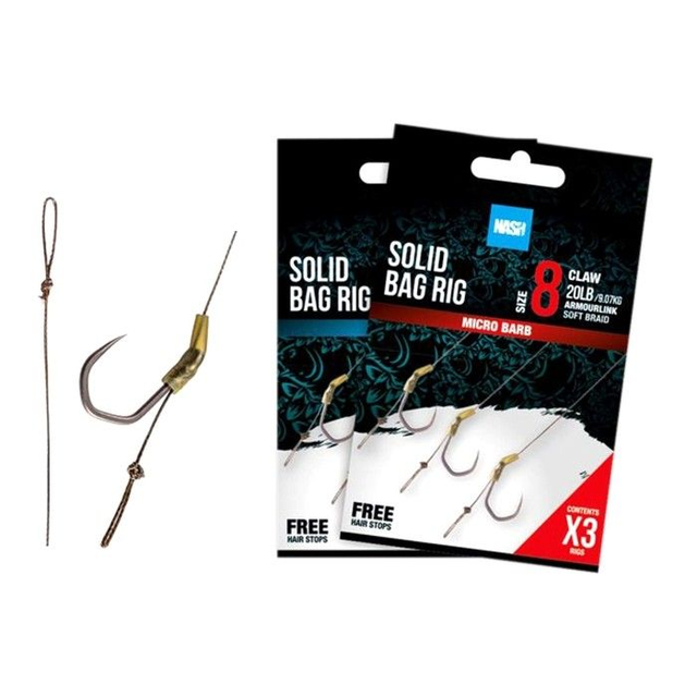 Solid bag rig size 6 barbed