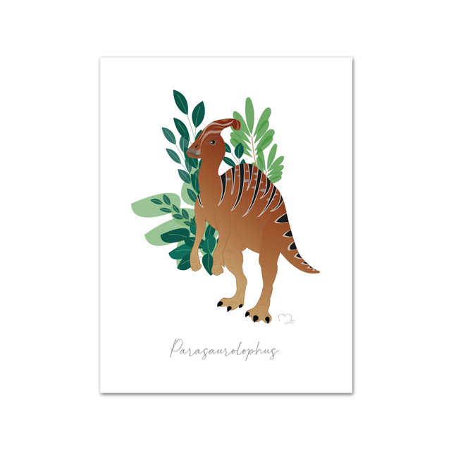 Affiche Dinosaures Parasauroluphus