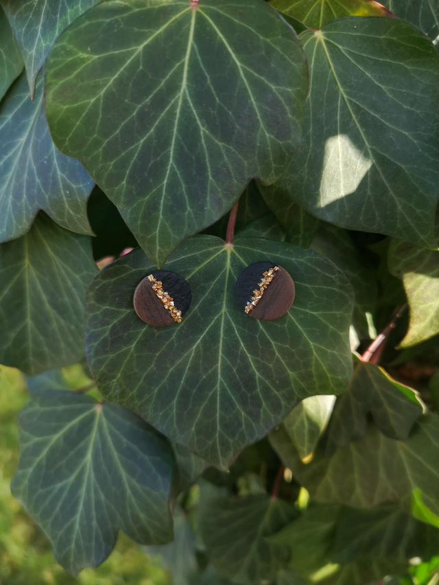 Collection Les Bois et Or - Boucles d&#039;oreilles Maëlle 