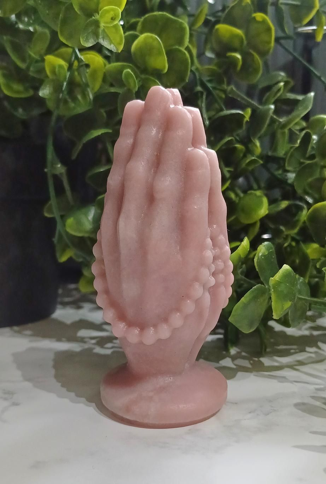 Pink Opal Praying Hands