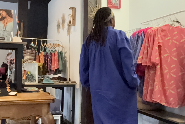 Robe Yemandja bleu Klein