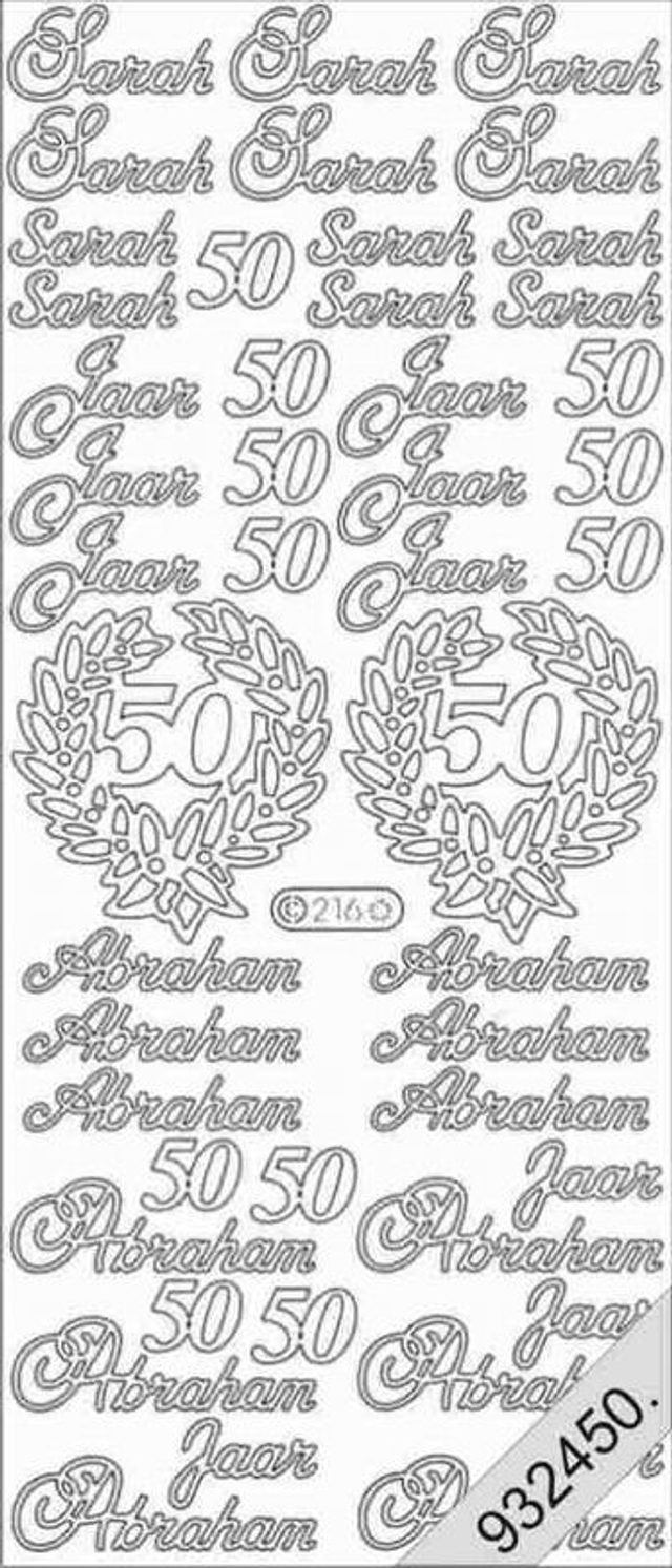 Abraham / Sara goud (216)