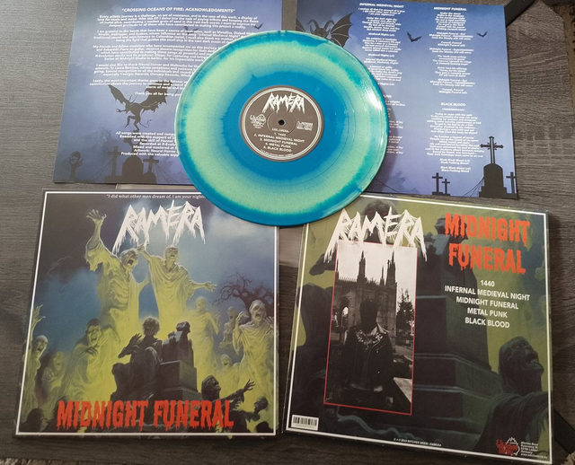 RAMERA : Midnight Funeral  (2025) 10" Blue Marbred Vinyl