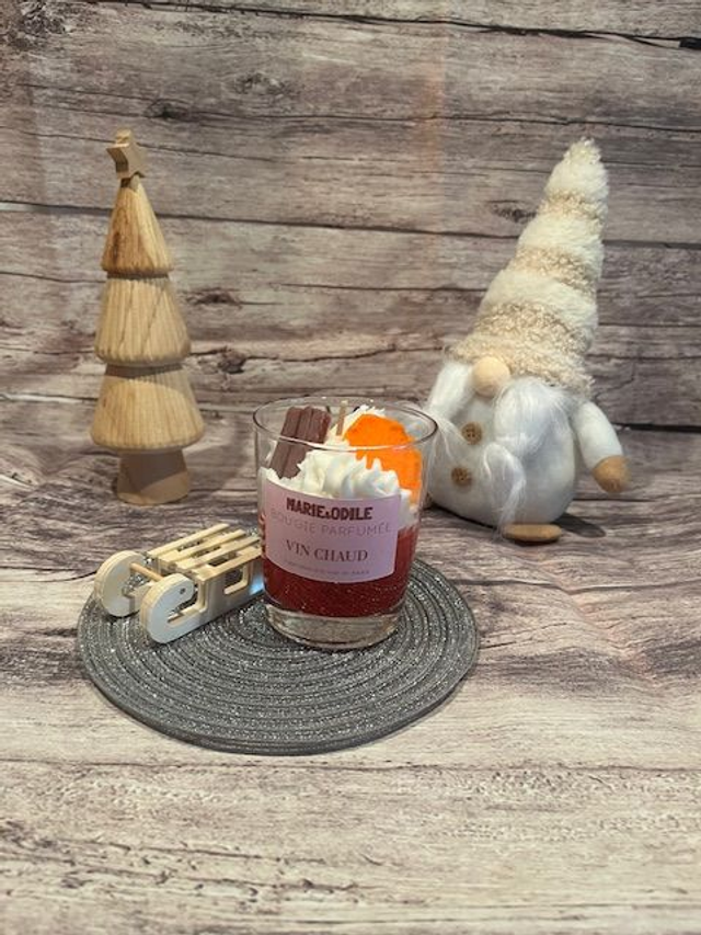 Bougie parfumée Vin chaud - 180 grammes 