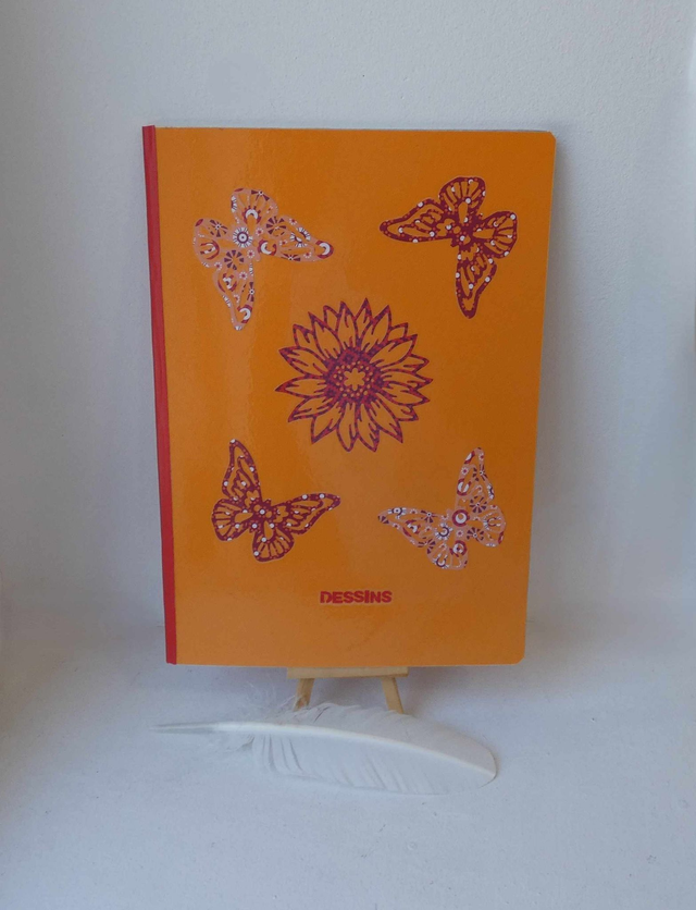 Le grand carnet de dessin aux papillons