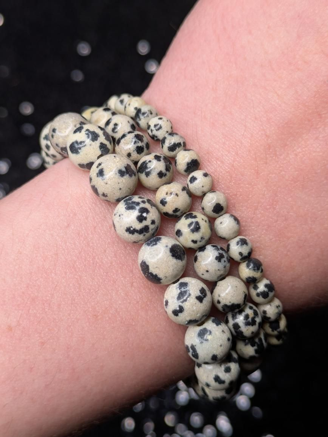 Bracelet jaspe dalmatien