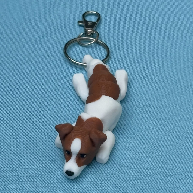 3D Printed Jack Russell Terrier Dog Keyring