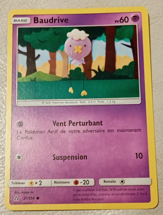 Carte pokémon Baudrive