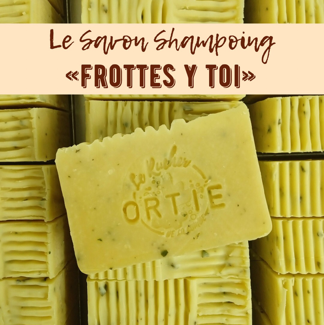 Savon à la Cire de nos abeilles, à notre Ortie et notre Lavande