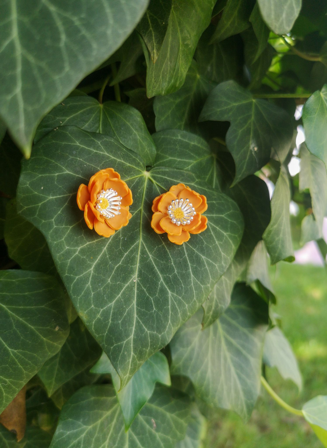 Collection Florale Brise d&#039;Automne - Boucles d&#039;oreilles Daisy