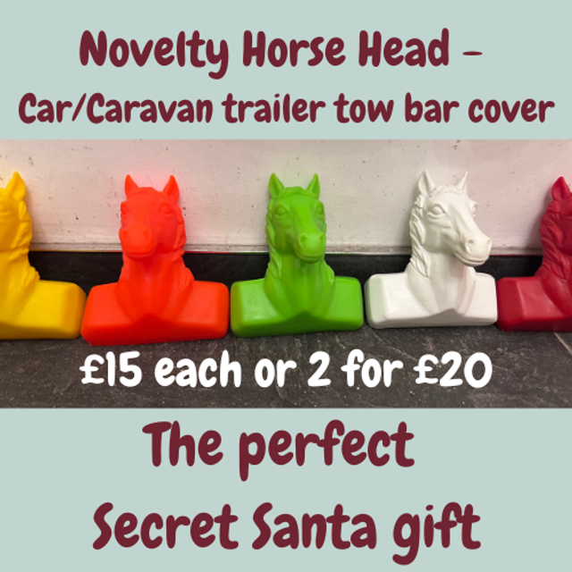 Tow Ball Cover: Novelty Horse Head – Car Caravan Trailer £15 each, 2 for £20. P&P available.