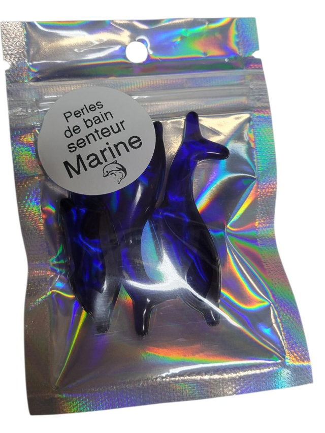 Lot de 3 perles de bain à l'huile de soja Marine