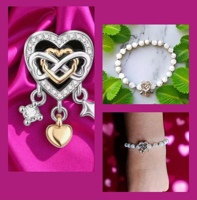 Bracelet Pandolith  Labradorite blanche 