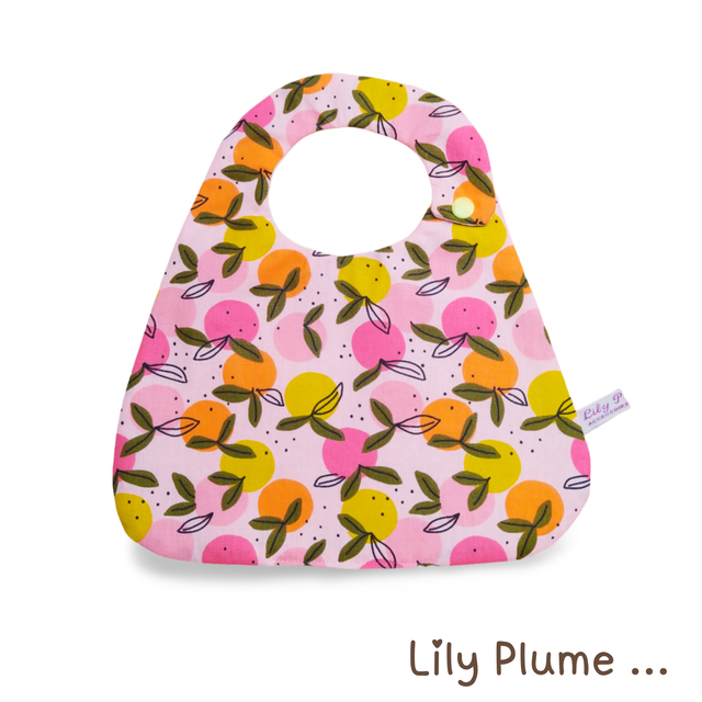 Bavoir pression fruits